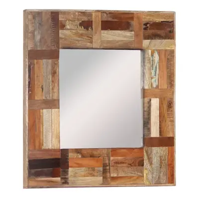 (50 x cm) vidaXL Wall Mirror Makeup Hall Decorative Hanging Mirror Solid Wood Reclaimed