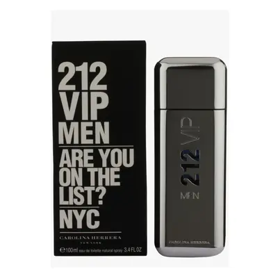 212 VIP Black by Carolina Herrera, 3.4 oz EDT Spray for Men