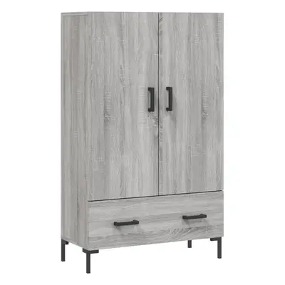 (grey sonoma) vidaXL Highboard Sideboard Storage Cabinet Side Cabinet Black Engineered Wood