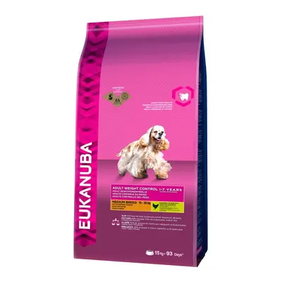 Eukanuba Medium Breed Adult Dog Food Weight Control 15kg