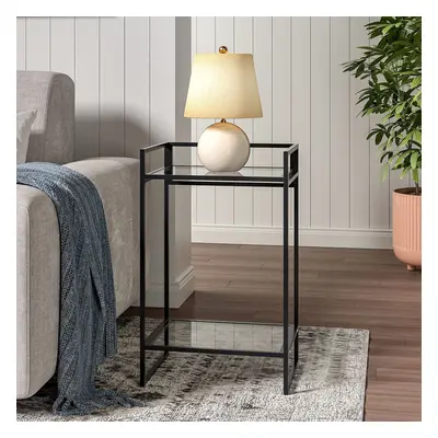 Rectangle Tempered Glass Side Table