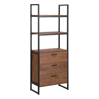 Bookcase TIFTON Dark Wood