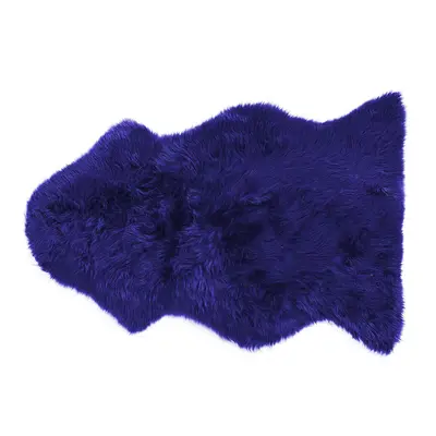 Sheepskin Rug Navy Blue ULURU