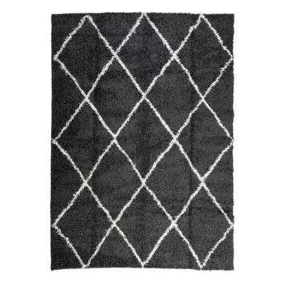 (black and cream, x cm) vidaXL Shaggy Rug Floor Mat Fluffy Rug Area Rug PAMPLONA High Pile Moder