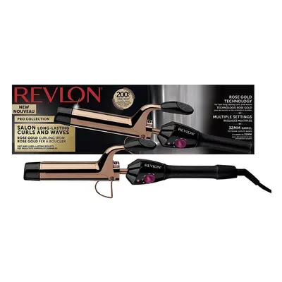 Revlon RVIR1159UK Salon Long Last Hair Curls Waves Styler 32mm Barrel - Rose Gold