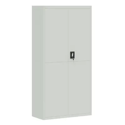 (light grey, x x cm) vidaXL Office Cabinet Steel Filing Storage File Cabinet Cupboard Under Desk