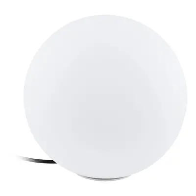 IP65 Outdoor Garden Ball Light White Plastic x 40W E27 Bulb 300mm Globe