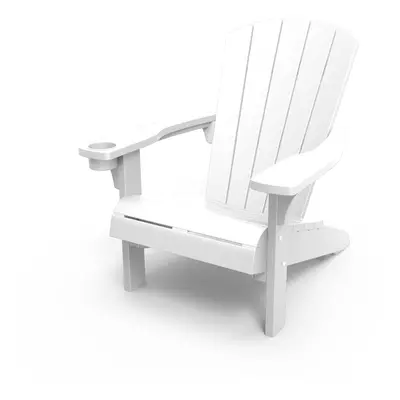 Keter Alpine Adirondack Garden Chair - White