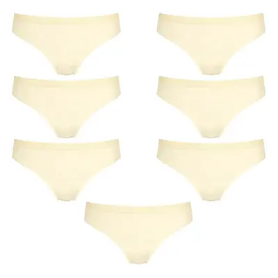 (L) Pack Sloggi Wow Comfort 2.0 Tai Womens Underwear Bikini Briefs Ecru White Bulk Undies Pantie