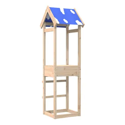 (solid pine wood) vidaXL Play Tower Kids Playset Children Outdoor Climbing Frame Solid Wood Pine