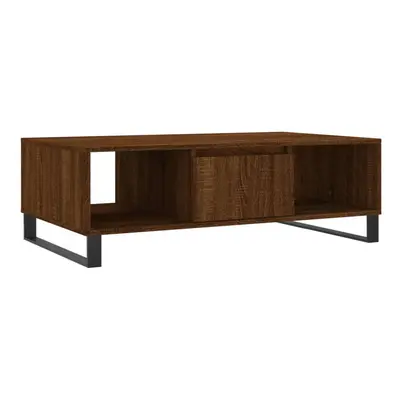 (brown oak) vidaXL Coffee Table Side Table Sofa Couch Table Smoked Oak Engineered Wood