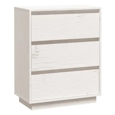 (white) vidaXL Solid Wood Pine Sideboard Storage Side Cabinet Cupboard Multi Colours