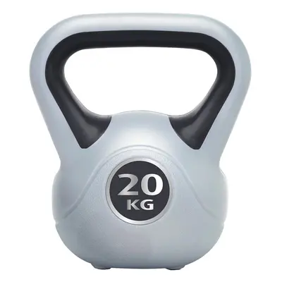 20KG Vinyl Gripped Kettlebell - Podwer Coated Cast Iron - Kettle Bell Swing