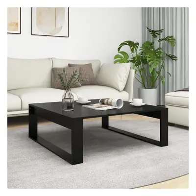 vidaXL Coffee Table Black Engineered Wood Living Room End Sofa Couch Table