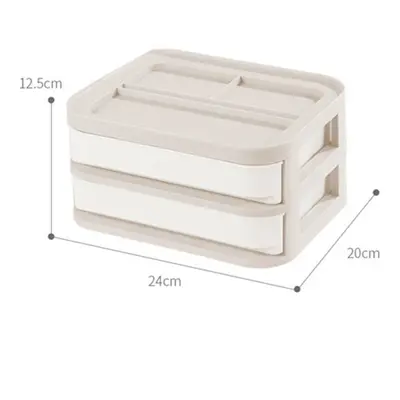 (#03) Plastic Cosmetic Drawer Makeup Organizer Jewelry Container