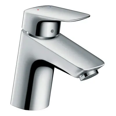 hansgrohe Logis basin mixer tap with push open waste, chrome