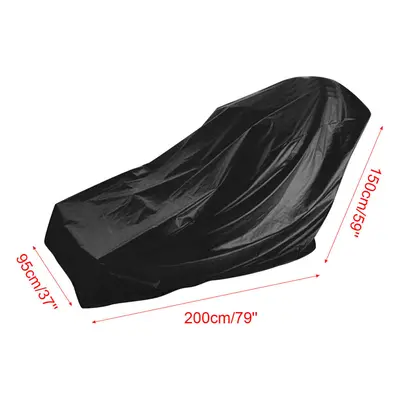 (Black) 210D Oxford Cloth Bike Protective Cover Waterproof Dustproof Treadmill Machine Cover