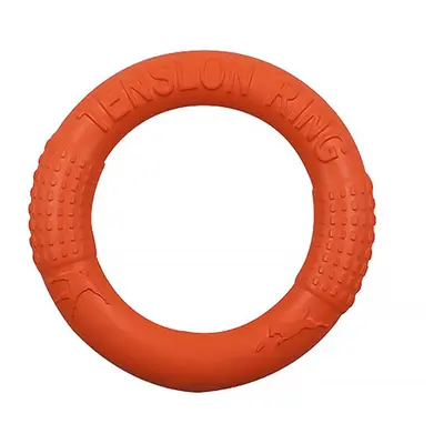 (Orange, S) Pet Flying Discs Dog Training Ring Puller Resistant Bite For Outdoor Game