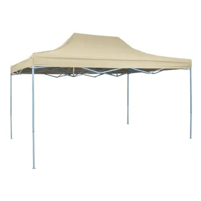 vidaXL Foldable Tent Pop-Up 3x4.5m Cream White Outdoor Garden Gazebo Canopy