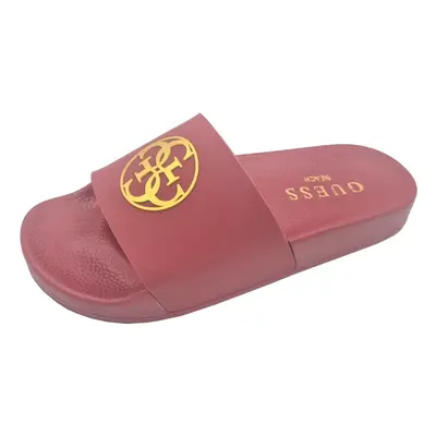 (4 UK EU 6.5 US) Guess 4G Logo Autumn Spice Womens Beach Summer Flip Flops