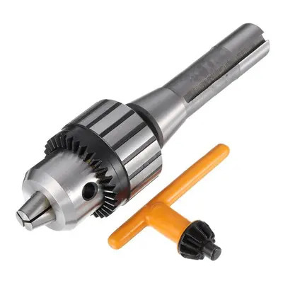 Heavy Duty Lathe Drill Chuck 13mm Capacity with Shank Precision Integrated with Key Whrench