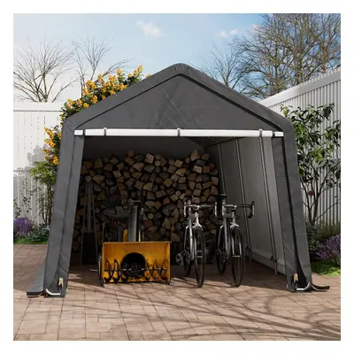 (10x20FT) Garden Galvanized Tube Storage Shed