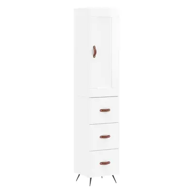 (high gloss white, drawers) vidaXL Highboard Sideboard Tall Storage Cabinet Side Cabinet Enginee