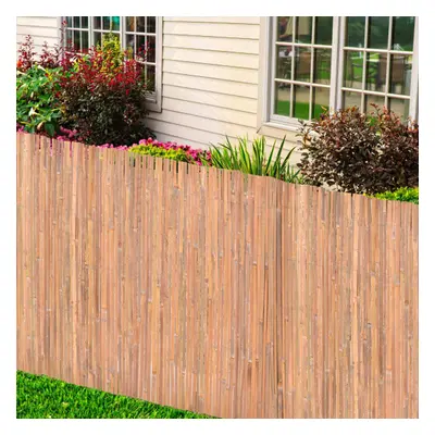 vidaXL Bamboo Fence 100x600 cm Garden Barrier Privacy Lawn Border Outdoor Edge