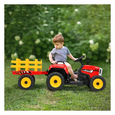 12V Kids Ground Loader Ride On Tractor Battery Powered Electric Toy