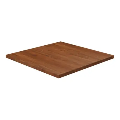 (Dark brown, x x 2.5 cm (L x W x T)) vidaXL Solid Wood Oak Square Table Top Desktop Multi Colour