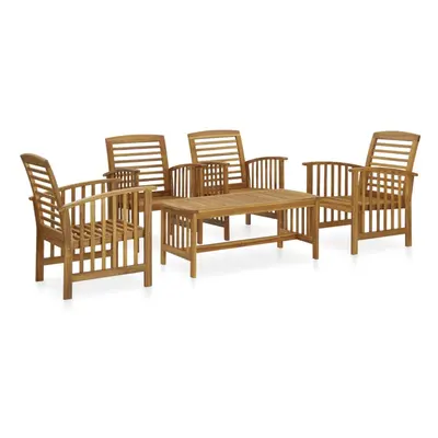 vidaXL Solid Acacia Wood Garden Lounge Set Piece Patio Outdoor Furniture Set