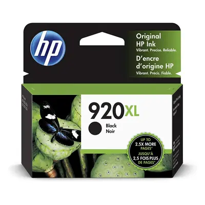 HP 920XL High Yield Black Original Ink Cartridge - Each (CD975AN)