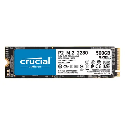 Crucial 500GB P2 NVMe PCIe M.2 Internal SSD