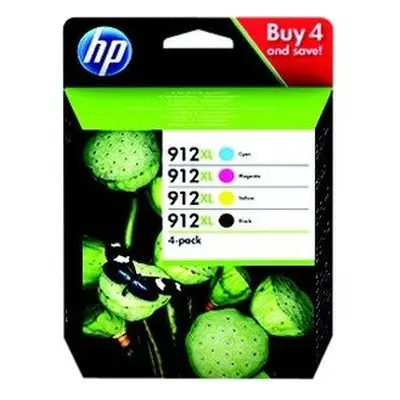 Hp 912Xl Ink Cartridge Black Magenta Cyan Yellow Inkjet High Yield Page 3YP34AE