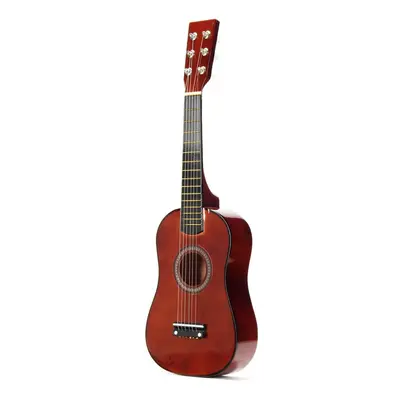 23 Inch 6-String Brown Basswood Ukulele Mini Musical Instrument For Children