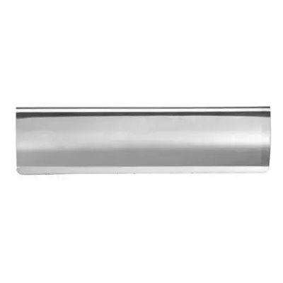 Curved Letterbox Cover Interior Letter Tidy Flap x 127mm Satin Chrome