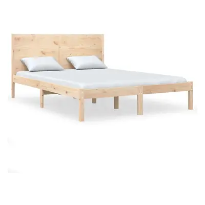 (brown, x cm) vidaXL Bed Frame Bed Base Bedstead Bedroom Mattress Foundation Solid Wood Pine