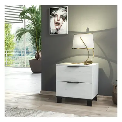 (2-Drawer ) Modern White Chest of Drawers Bedside Cabinet 3 5 Drawers Wood Effect Cozy