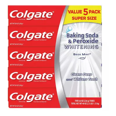 Colgate Baking Soda & Peroxide Whitening Toothpaste, oz (226 g), PACK