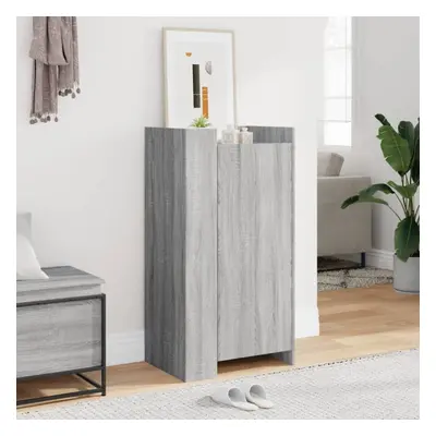 vidaXL Shoe Cabinet Shoe Storage Cupboard Rack Grey Sonoma Engineered Wood