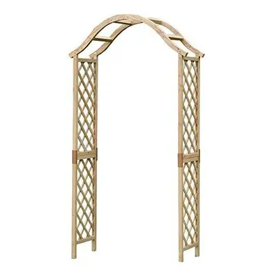 Wooden Garden Arch with Curved Top (Tan)