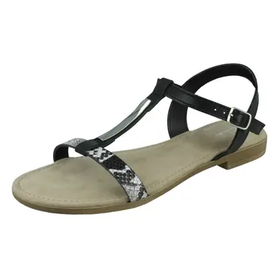 (Black, UK 8) Ladies Clarks T-Bar Sandals Axelle Ray