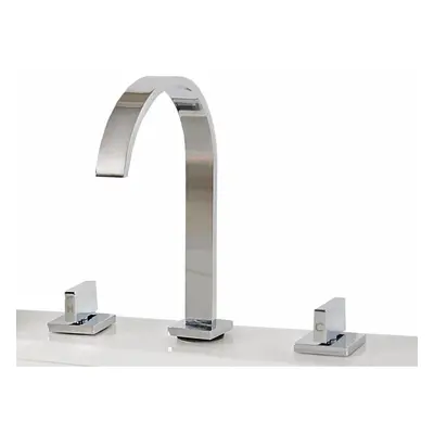 Chromed Bathroom Faucet - Double Lever - Fittings