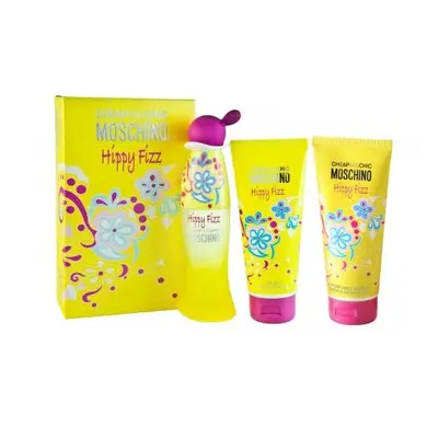 Moschino Cheap & Chic Hippy Fizz Pcs: 1.7 Edt Sp + 1.7 Bath & Shower Gel + 1.7 Body Lotion