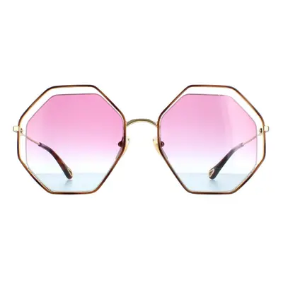 Chloe Sunglasses CH0045S Gold Blue Pink Gradient