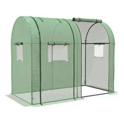 Outsunny Tomato Greenhouse with Roll-up Doors, x x 150cm, Green