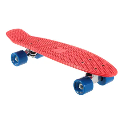 (Red) Inch Skateboard Cruiser Board PU Wheels Skate Complete Deck