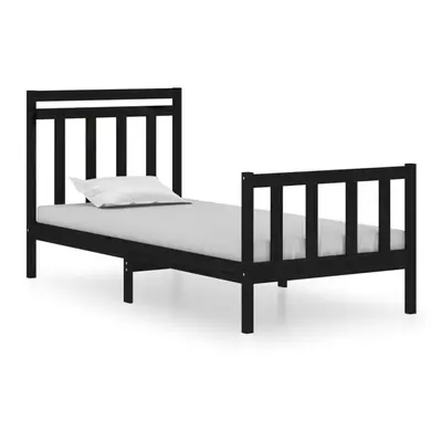 (black, x cm) vidaXL Solid Wood Bed Frame Platform Bed Bedroom Furniture Multi Colours/Sizes