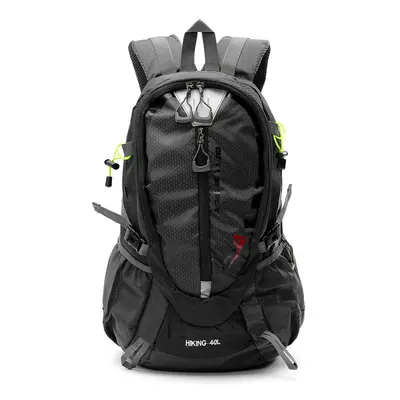 (Black) Waterproof Travel Backpack for Hiking Climbing Camping Mountaineering Cycling 40L