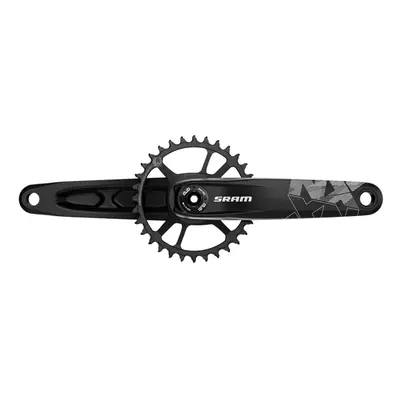 (165 MM, Black) SRAM Crank NX Eagle Fat 4" Dub 12S W 30T X-Sync Steel Chainring